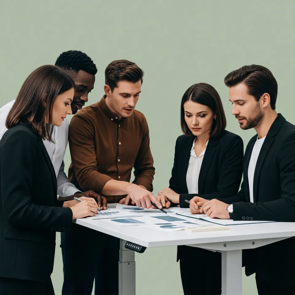 Réunion d’équipe de conseil startup